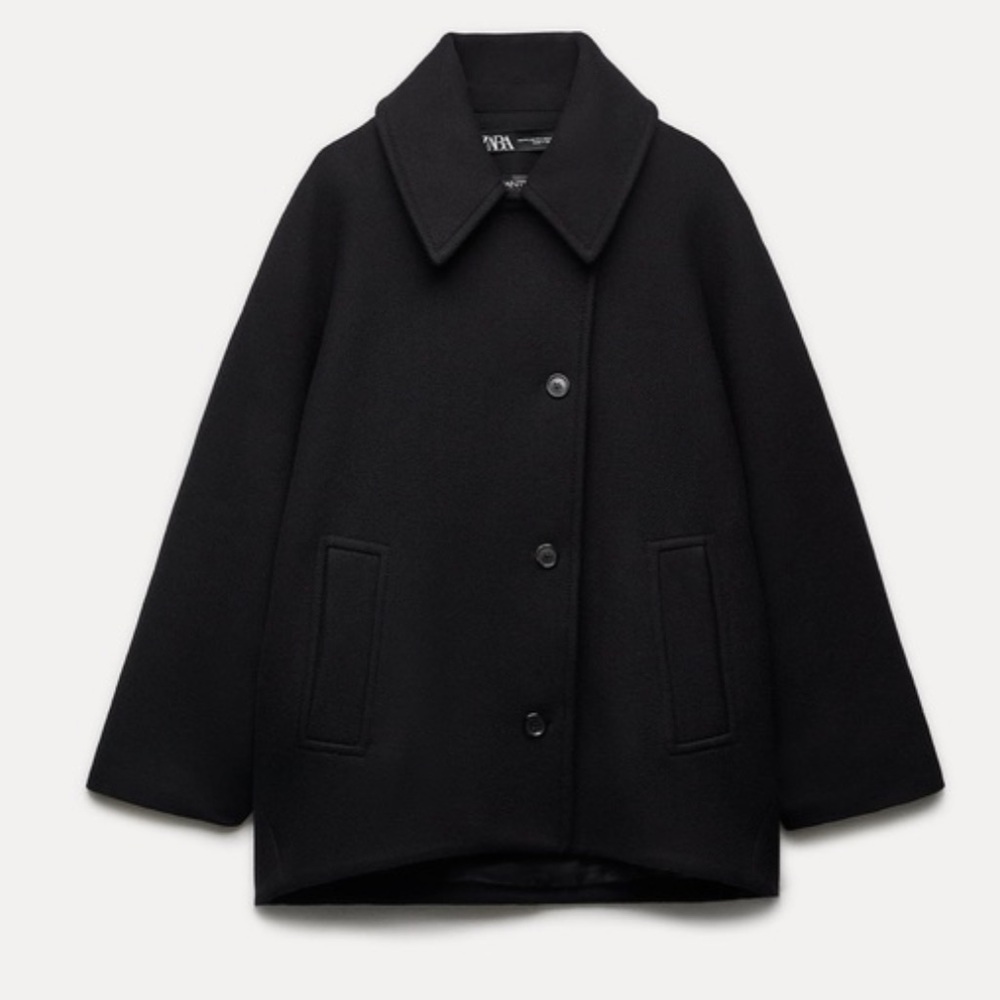 ZARA wool oversized coat XS NWT